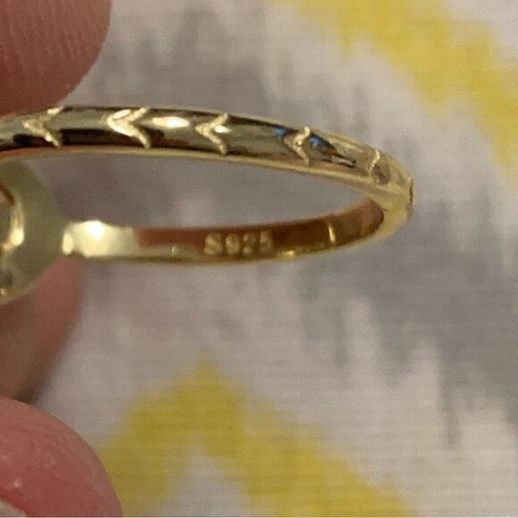 18kĀ overā925āSterlingāSilverāsnakeāRing - Picture 8 of 9